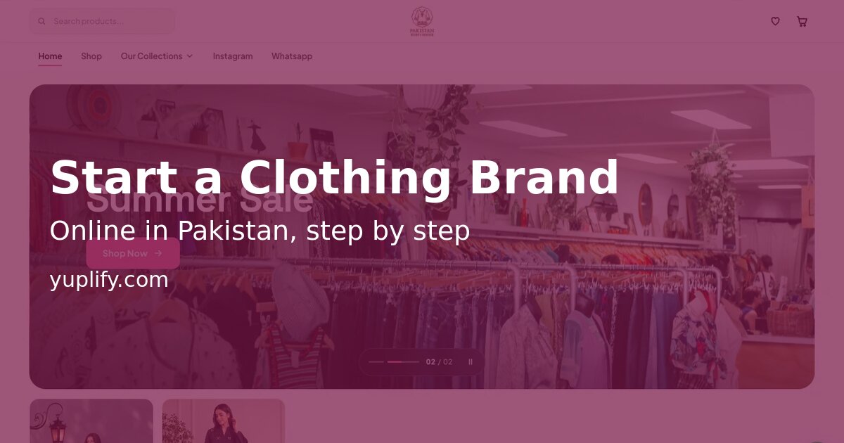 How to Start a Clothing Brand Online in Pakistan (2026 Guide)