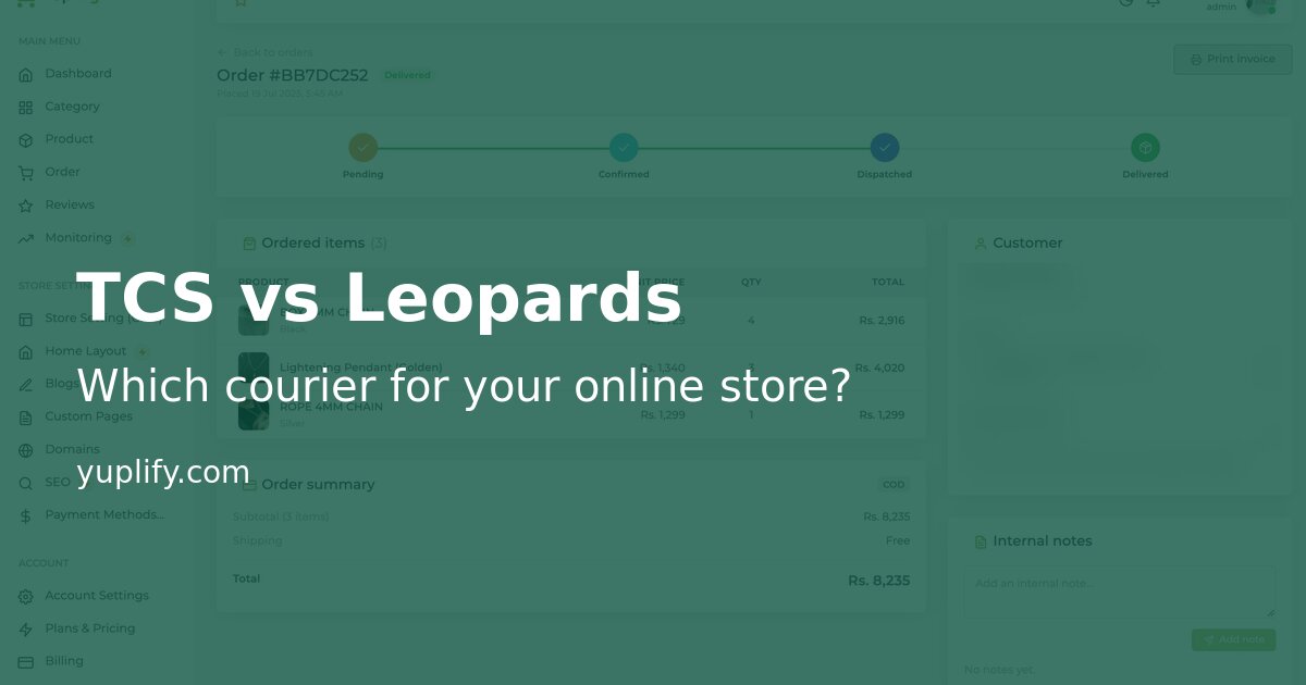 TCS vs Leopards for Online Stores in Pakistan (2026): Which Courier to Use?