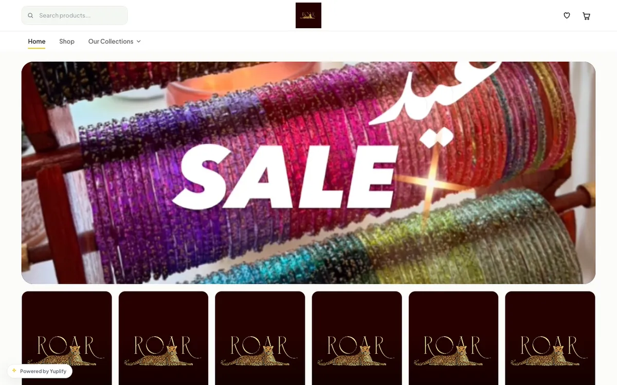 ROAR storefront